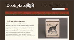 Desktop Screenshot of bookplateink.com